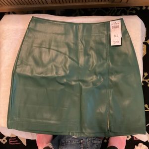 Hollister pleather mini skirt NWT